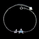 Fashionable Woman Silver Cubic Zirconia Bracelet OEM ODM Offer Design
